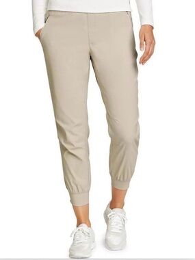 Eddie Bauer Rainer joggers pumice khaki NEW NWT stretchy